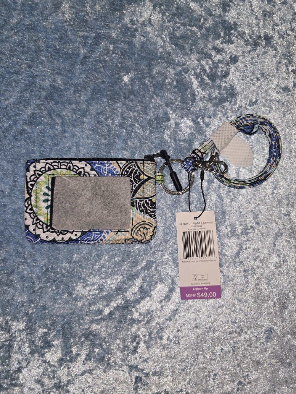 Vera Bradley Sketched Medallion Lanyard and ID Case